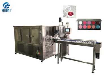 Capacidade de produção cosmética da máquina de enchimento do batom da cor de alumínio da bandeja grande