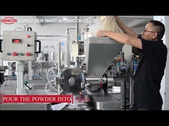 Máquina de prensagem de pó cosmético de aço inoxidável 8pcs martelo com alimentação por parafuso