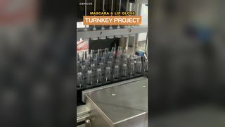 Máquina de enchimento de rímel e gloss de alta velocidade