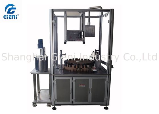 Semi - auto tipo giratório máquina do enchimento da escova do lápis de olho do brilho da composição da cor