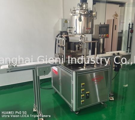 Tanque de aquecimento de 20L JSFL Máquina de enchimento de batom labial de um único bico, 20-30 unidades/min