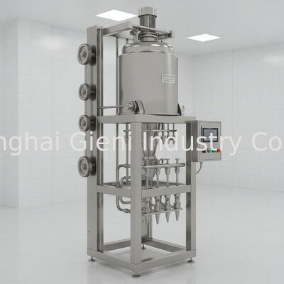 Máquina de enchimento a quente sanitária com tanque de aço inoxidável SUS316L levanta para baixo e aquecimento de caminho completo para enchimento de cosméticos