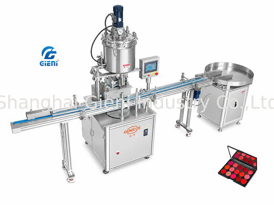 EGR-4H-HF6 Máquina Automática de Enchimento a Quente com Servo-Motor de 4 Bicos para Tubos Cosméticos Pequenos de 6ml 80 Tubos/Min Tela Sensível ao Toque PLC