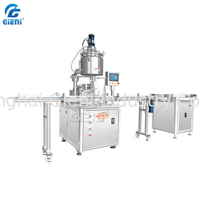 máquina de enchimento cosmética do creme do ocultador de 45pcs/Min 100ml com levantamento do bocal