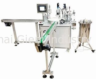 Máquina de enchimento 10ml do verniz para as unhas da plataforma giratória de 2 bocais