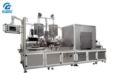 Bom preço. Máquina de enchimento automática SUS304 do batom do silicone com o tanque 20L on-line