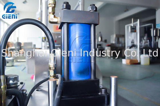 Tipo hidráulico máquina de compressão cosmética da imprensa do pó com tela táctil