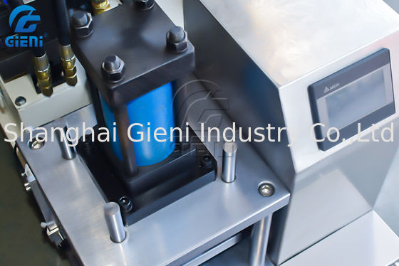 Tipo hidráulico máquina de compressão cosmética da imprensa do pó com tela táctil