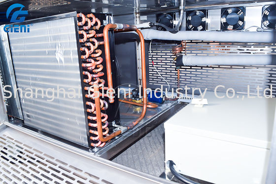 3,5 medidores de túnel refrigerando do batom cosmético da máquina de enchimento com o compressor 5P de refrigeração