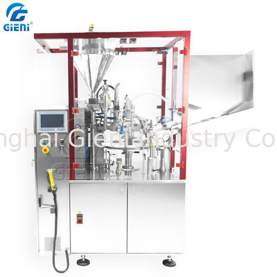 Enchimento de creme do tubo do plástico do dentífrico do limpador da cara da mão e máquina de selagem