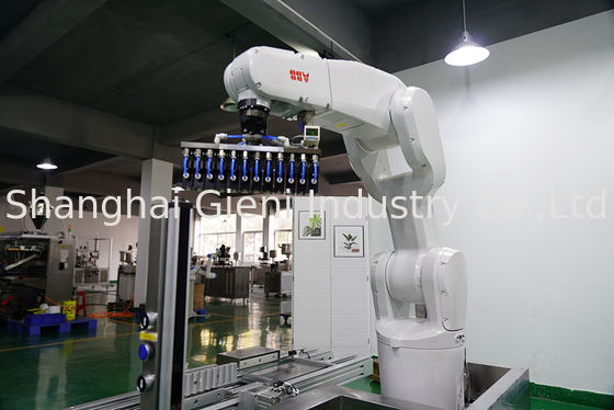 Linha de produção de máquina de preenchimento de rímel com brilho labial automática ABB Robot