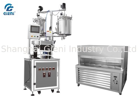 Máquina de enchimento do bálsamo de bordo de 12 bocais com plataforma de congelação do compressor dobro