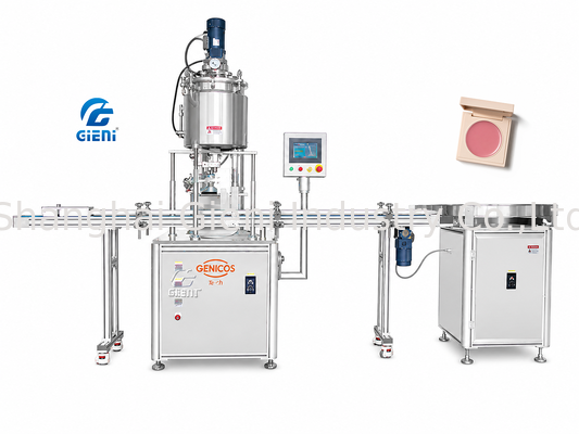 Máquina de envase automático de alta temperatura com servo acionamento e 4 bicos para tubos de batom de 9ml 80 tubos/min Tela sensível ao toque PLC