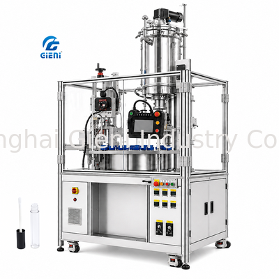 Máquina de Enchimento de Gloss Labial com 4 Bicos, Velocidade de 1000BPH e Controle de Temperatura de 0-120C para Fórmulas Viscosas