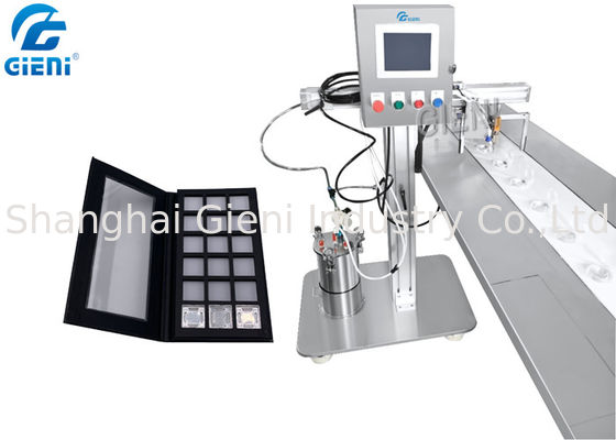 Cosmetic Eyeshadow Power Case Gluing Machine With Touch Screen 0.75KW Power