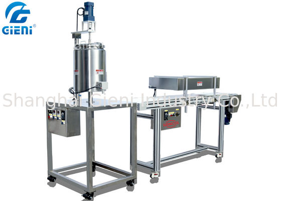 SUS304 tipo manual linha de produção do bálsamo de bordo do molde de metal com transporte Remelting