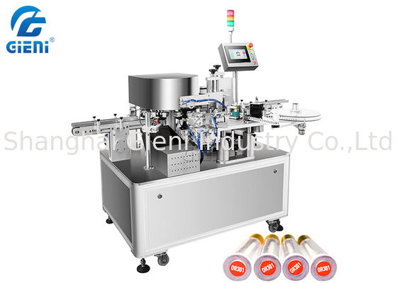 Controle 2KW 90pcs/Min Lipstick Labeling Machine do PLC