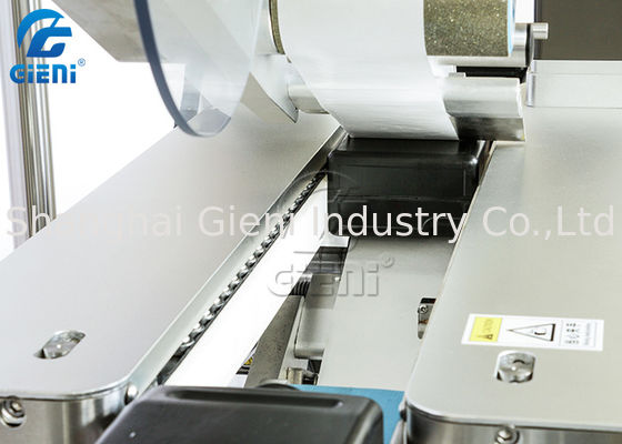 máquina da correia 250pcs/Min Cosmetic Dual Side Labeling de 91mm