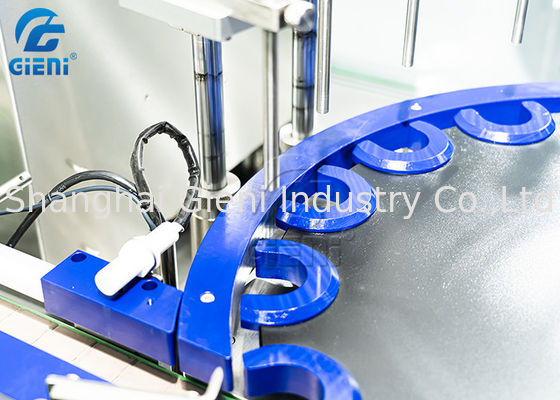 Da garrafa cosmética do conta-gotas do PLC máquina de enchimento giratória