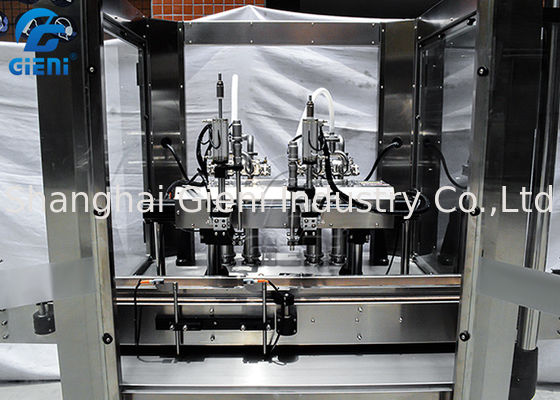 Máquina de enchimento cosmética móvel dos bocais lineares do líquido 2