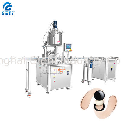 máquina de enchimento cosmética do creme da sombra 14ml com um bocal