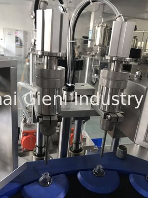 máquina de 45pcs/Min Nail Polish Filling Capping com 2 bocais