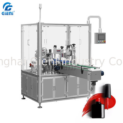 Controle do PLC de AC220V 50pcs/Min Nail Polish Filling Equipment