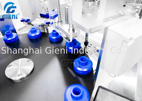 Enchimento giratório semi automático e máquina tampando para o brilho do rímel ou do bordo