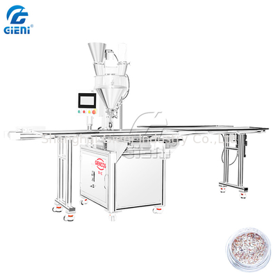 Bom preço. máquina de enchimento fraca do pó do cosmético do controle do PLC 900pcs/H com o funil 25L on-line