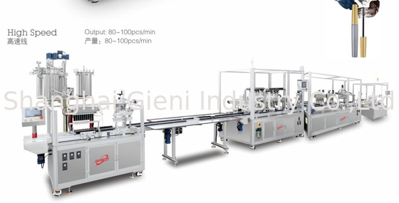 Bom preço. Sistema de controlo PLC Máquina automática de preenchimento de creme labial de alta velocidade com preenchimento preciso on-line