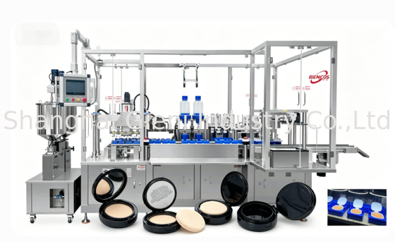 Máquina de enchimento servo semiautomática de quatro bocas para esponja de alta densidade NBR