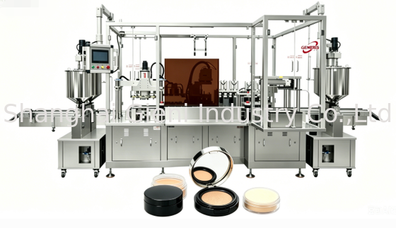 Máquina de enchimento de almofada de esponja NBR de alta velocidade 48PCS/Min com enchimento servo de quatro bicos e inspeção visual