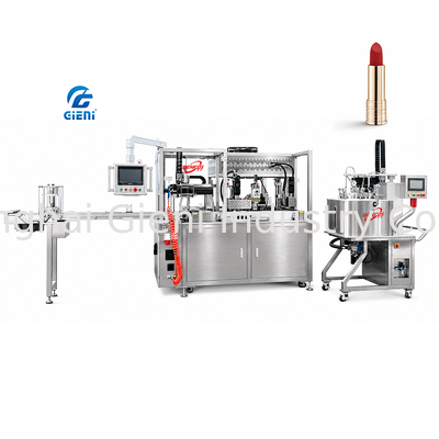 Máquina de enchimento de batom com molde de silicone de alta capacidade GLU-900 112 cavidades 900 unidades/h Equipamento de produção