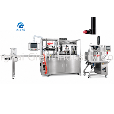 GLU-900 Linha automática de produção de batons para abaixar a estação 900pcs/h Máquina multi-formato