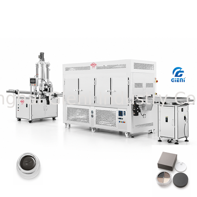 Linha de Produção de Enchimento com Bico Único JYF Sistema de Enchimento Servo Túnel de Resfriamento a Ar para Pasta Cosmética