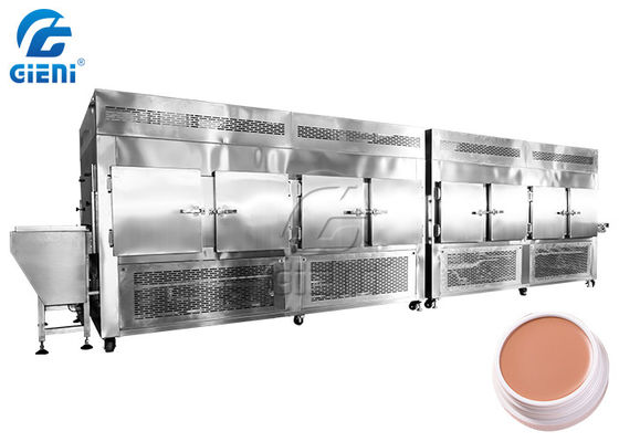 Bom preço. O corpo esfrega a máquina de enchimento cosmética de refrigeração do túnel on-line