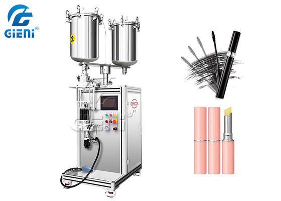 Máquina de enchimento dupla vertical semi automática do rímel do bocal